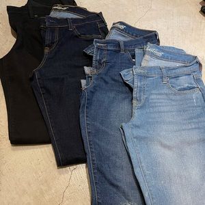 4 PAIR!!! OLD NAVY SWEETHEART tapered  jeans